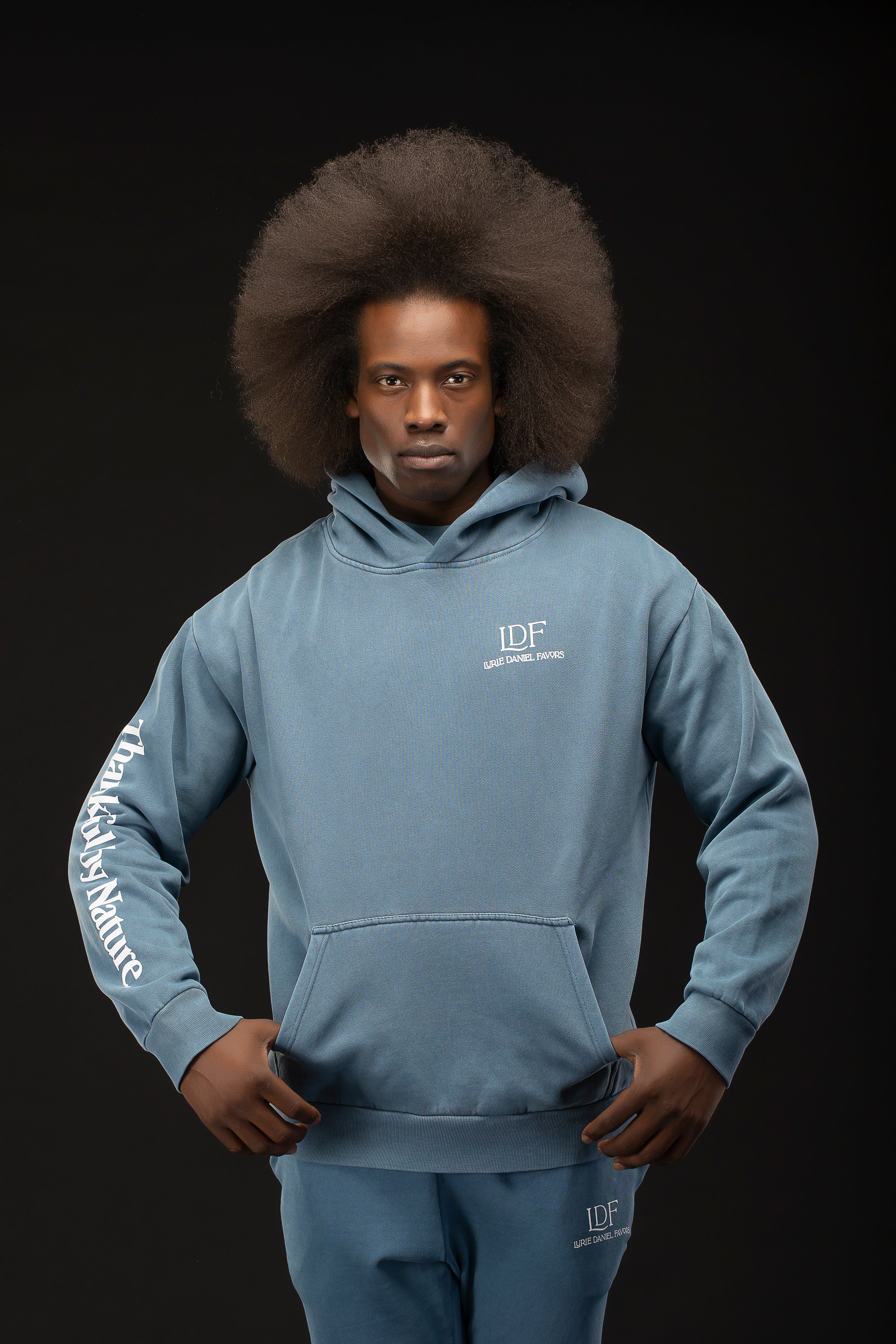 TBN Blue Vintage Wash Hoodie – Lurie Daniel Favors Collection