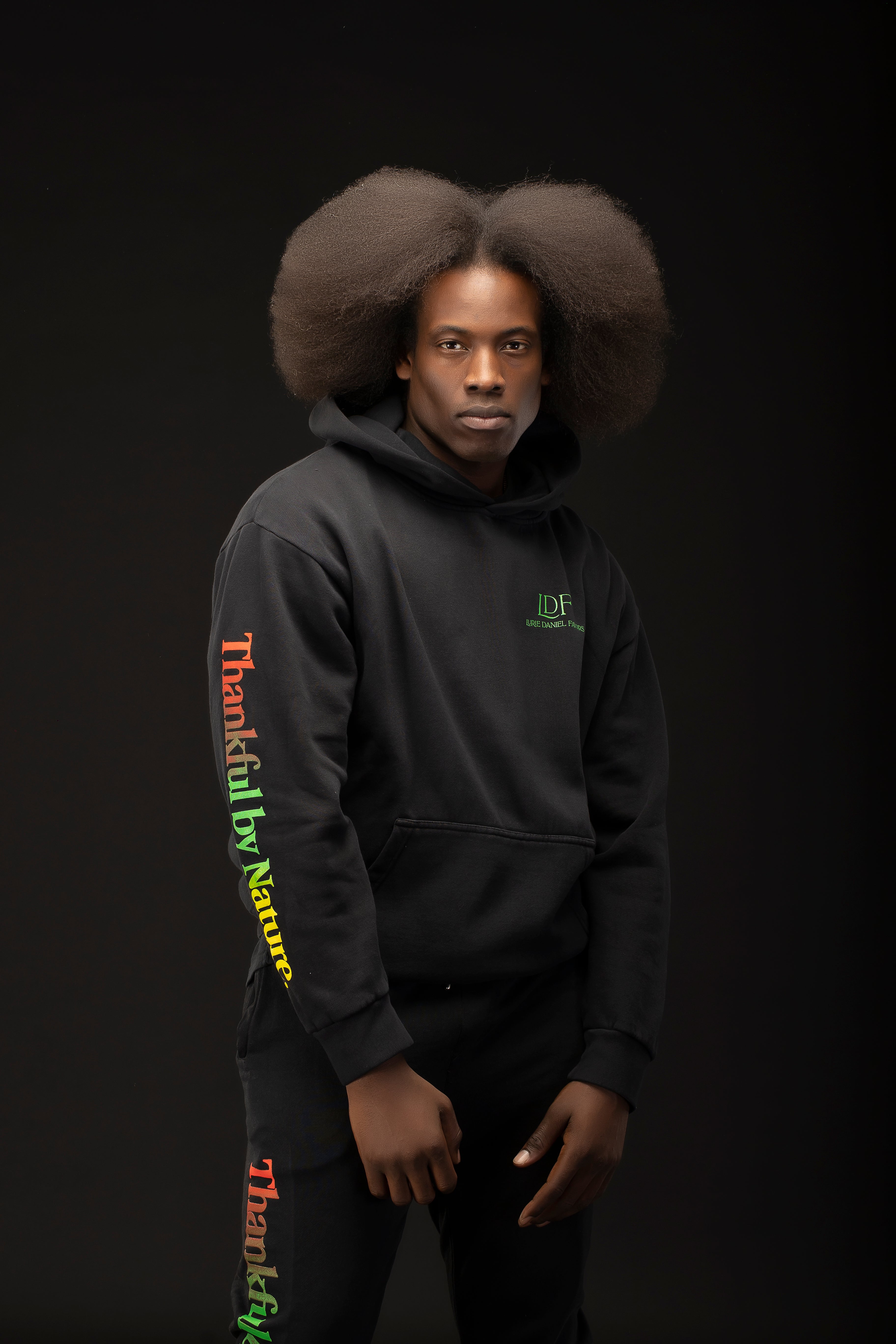 TBN Black Vintage Wash Hoodie