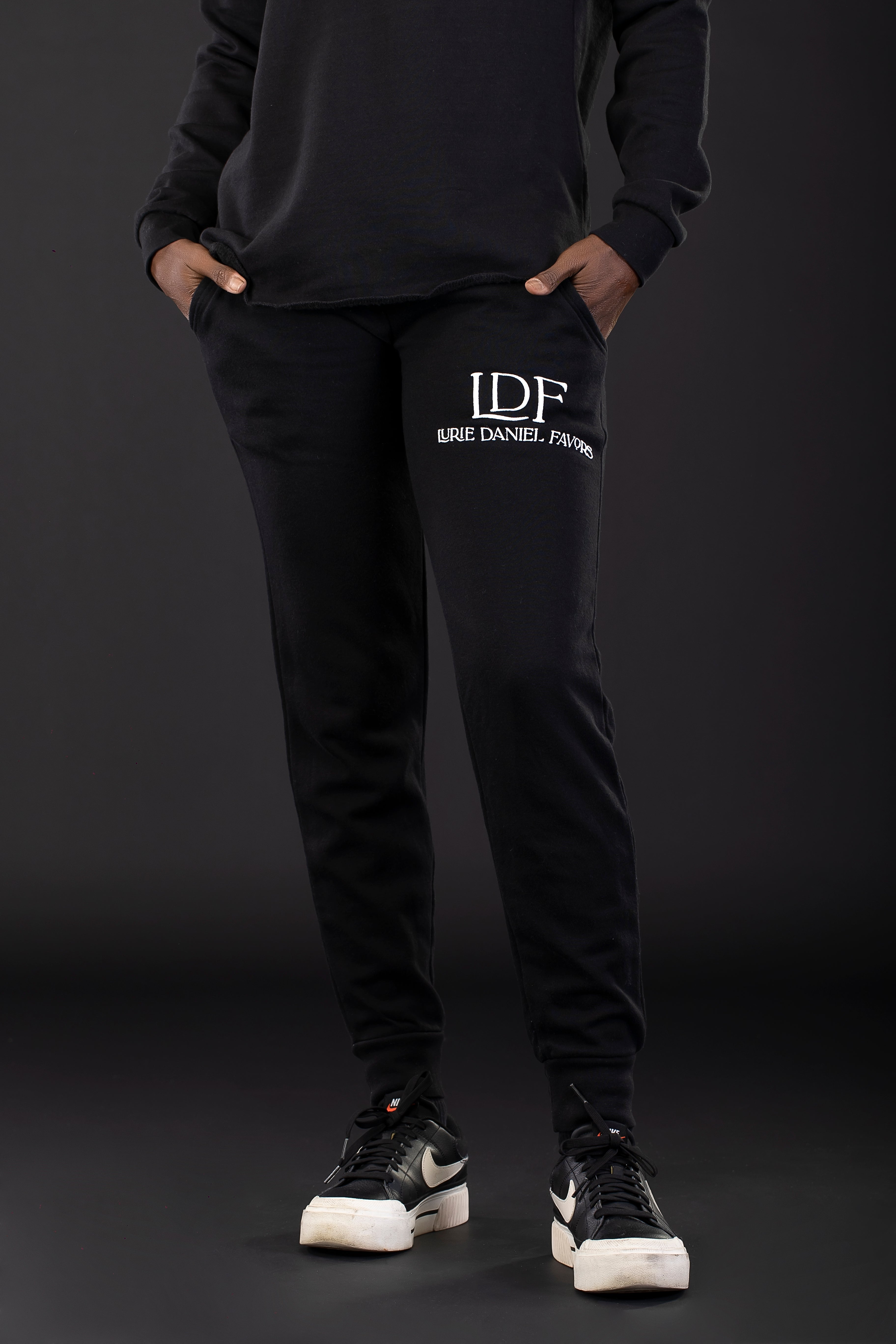 Women’s Black Pigment-Dyed Jogger – Pause. Breathe. Decide.