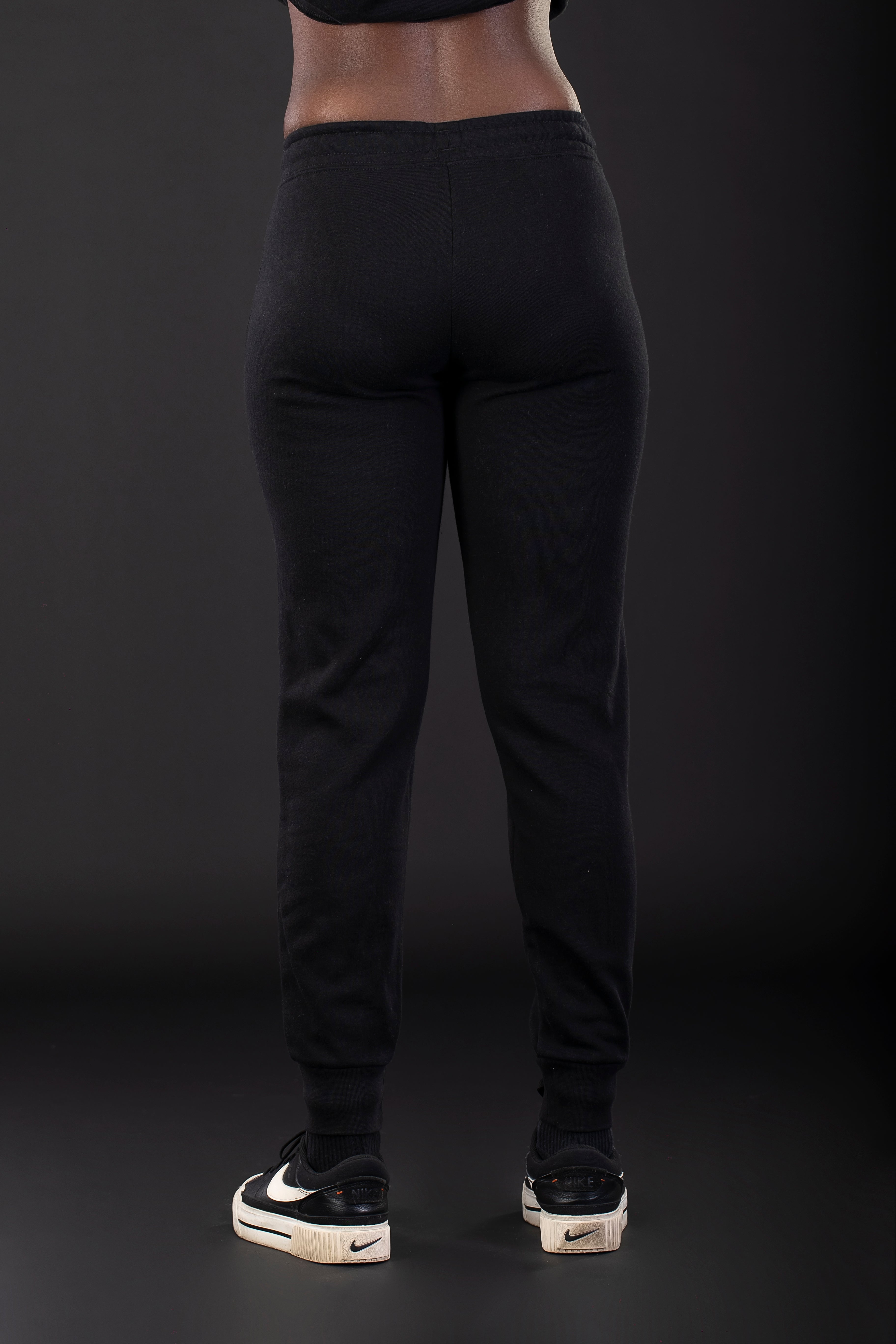 Women’s Black Pigment-Dyed Jogger – Pause. Breathe. Decide.