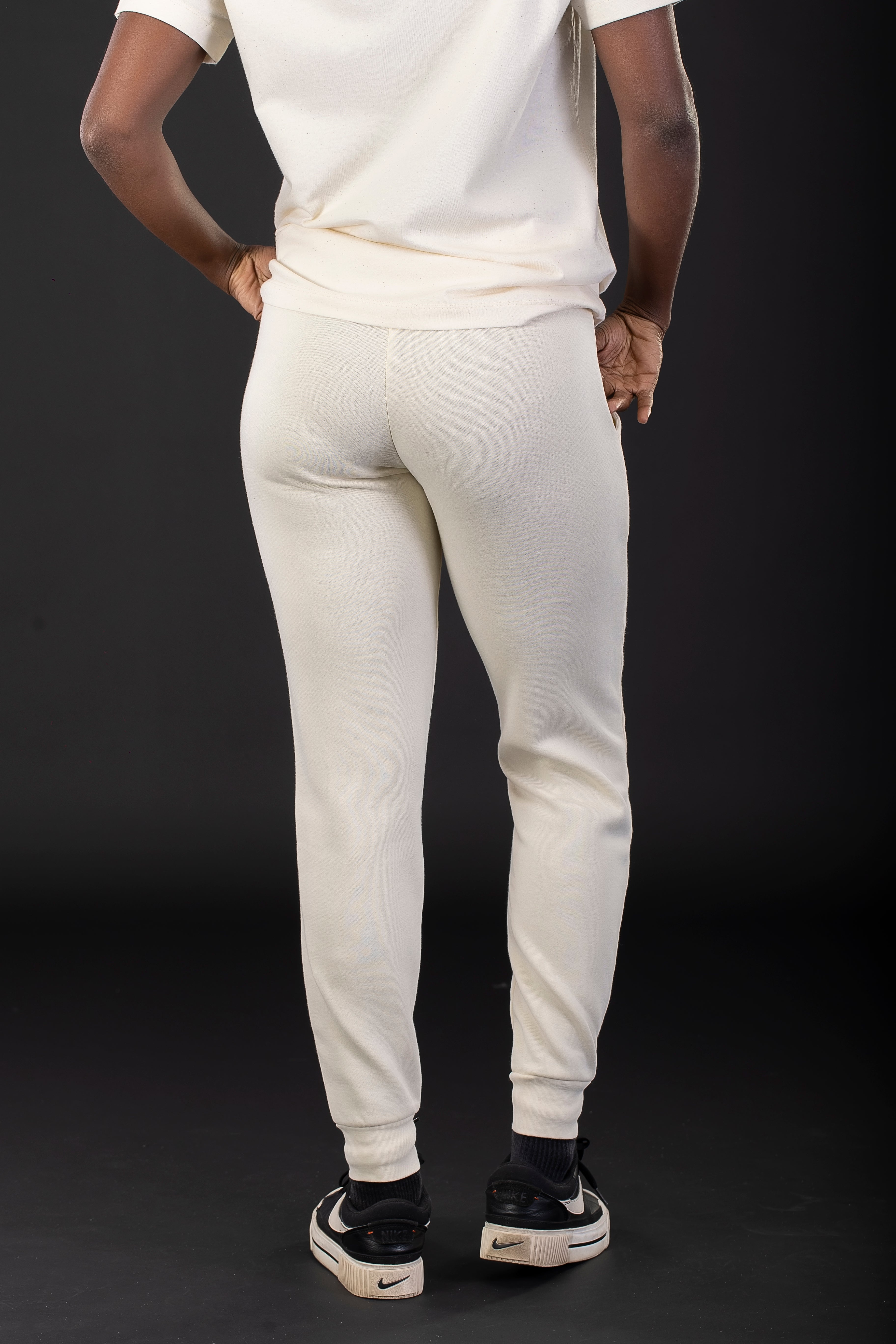 Women’s Bone Pigment-Dyed Jogger – Pause. Breathe. Decide.