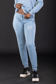 Women’s Blue Pigment-Dyed Jogger – Pause. Breathe. Decide.