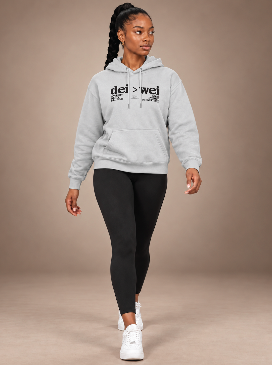 DEI > WEI Unisex Dove Gray Hoodie | Lurie Daniel Favors