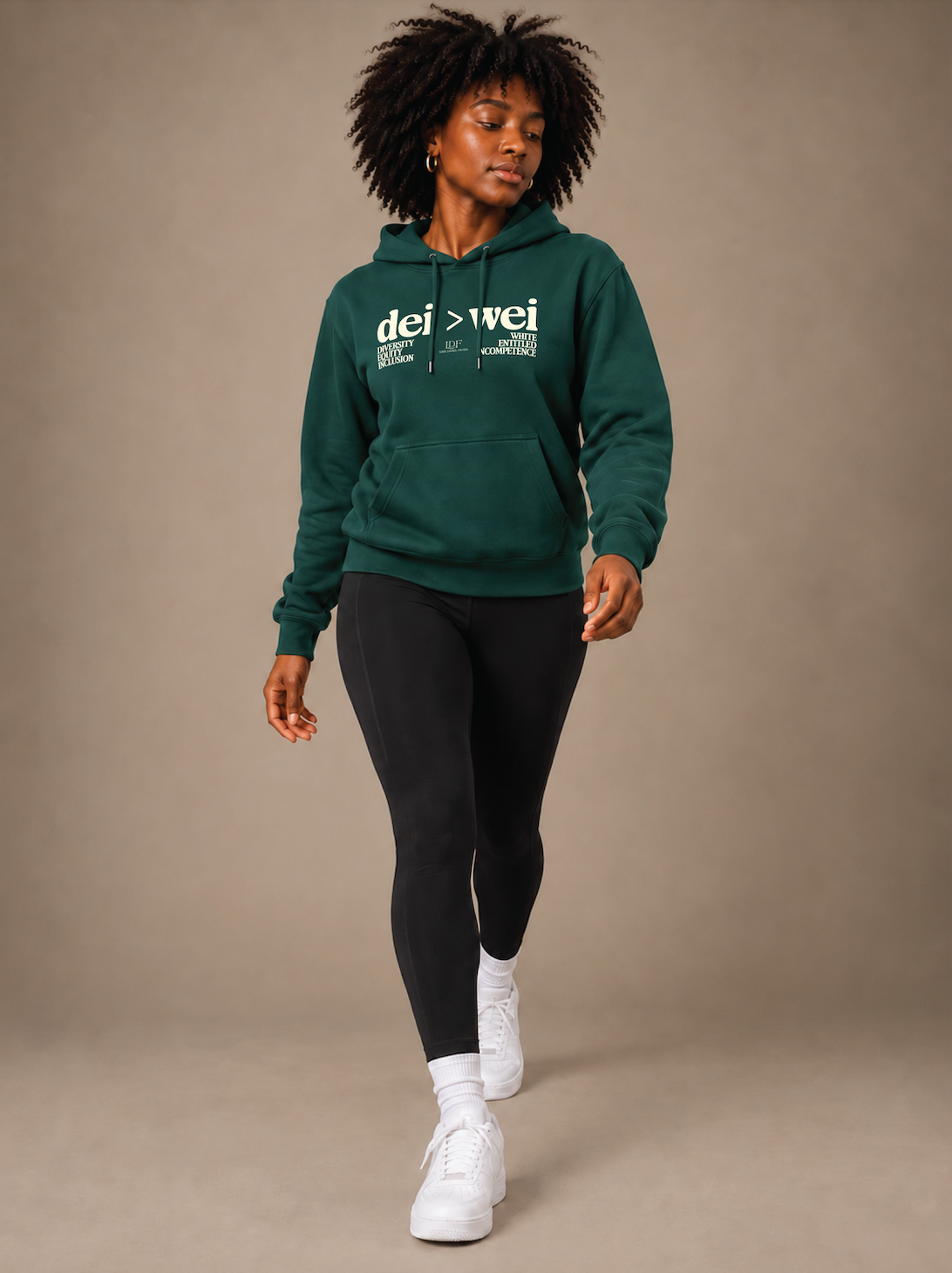 DEI > WEI Unisex Forest Green Hoodie | Lurie Daniel Favors
