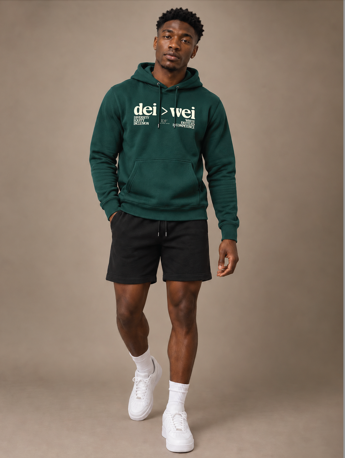 DEI > WEI Unisex Forest Green Hoodie | Lurie Daniel Favors