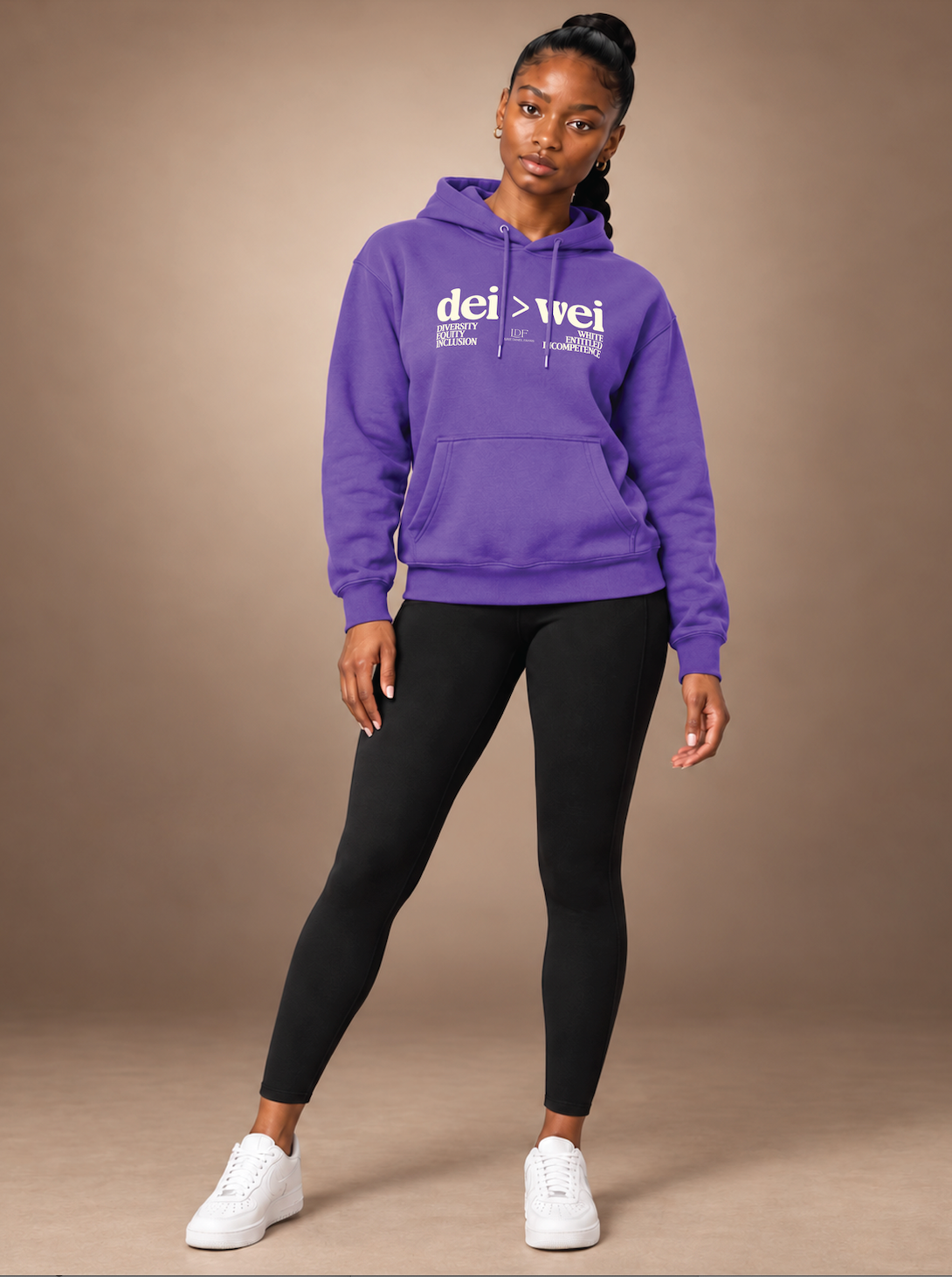 DEI > WEI Unisex Purple Hoodie | Lurie Daniel Favors