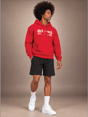 DEI > WEI Unisex Red Hoodie | Lurie Daniel Favors