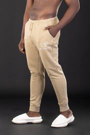 Unisex Sand Pigment-Dyed Jogger – Pause. Breathe. Decide.