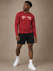 DEI > WEI Unisex Long Sleeve Burgundy Tee | Lurie Daniel Favors