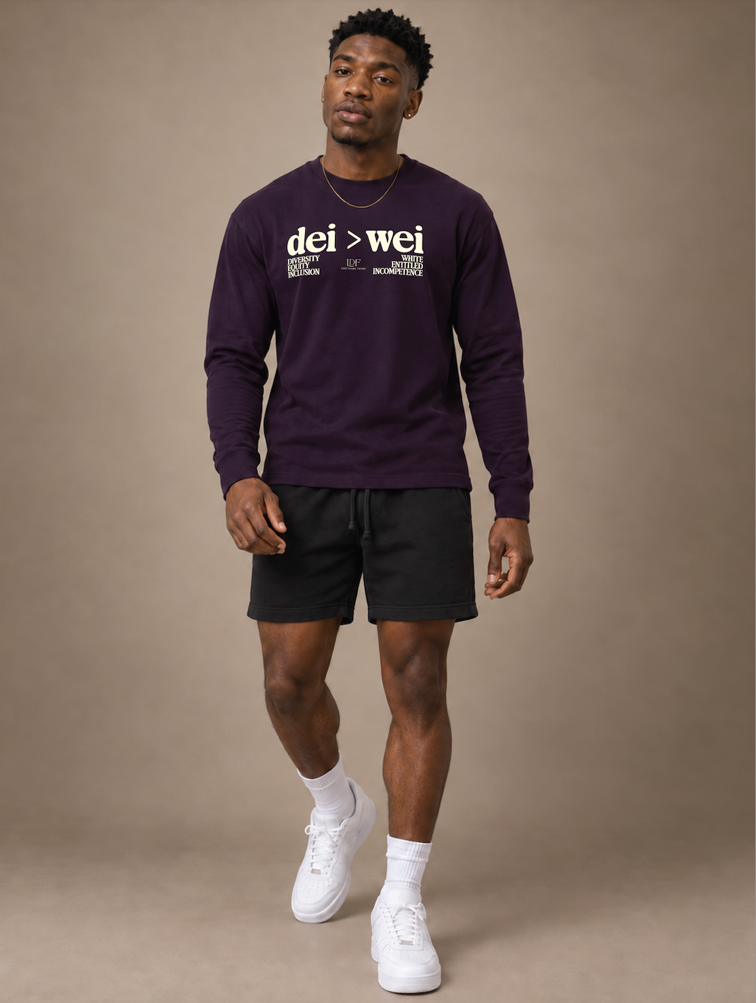 DEI > WEI Unisex Long Sleeve Plum Tee | Lurie Daniel Favors