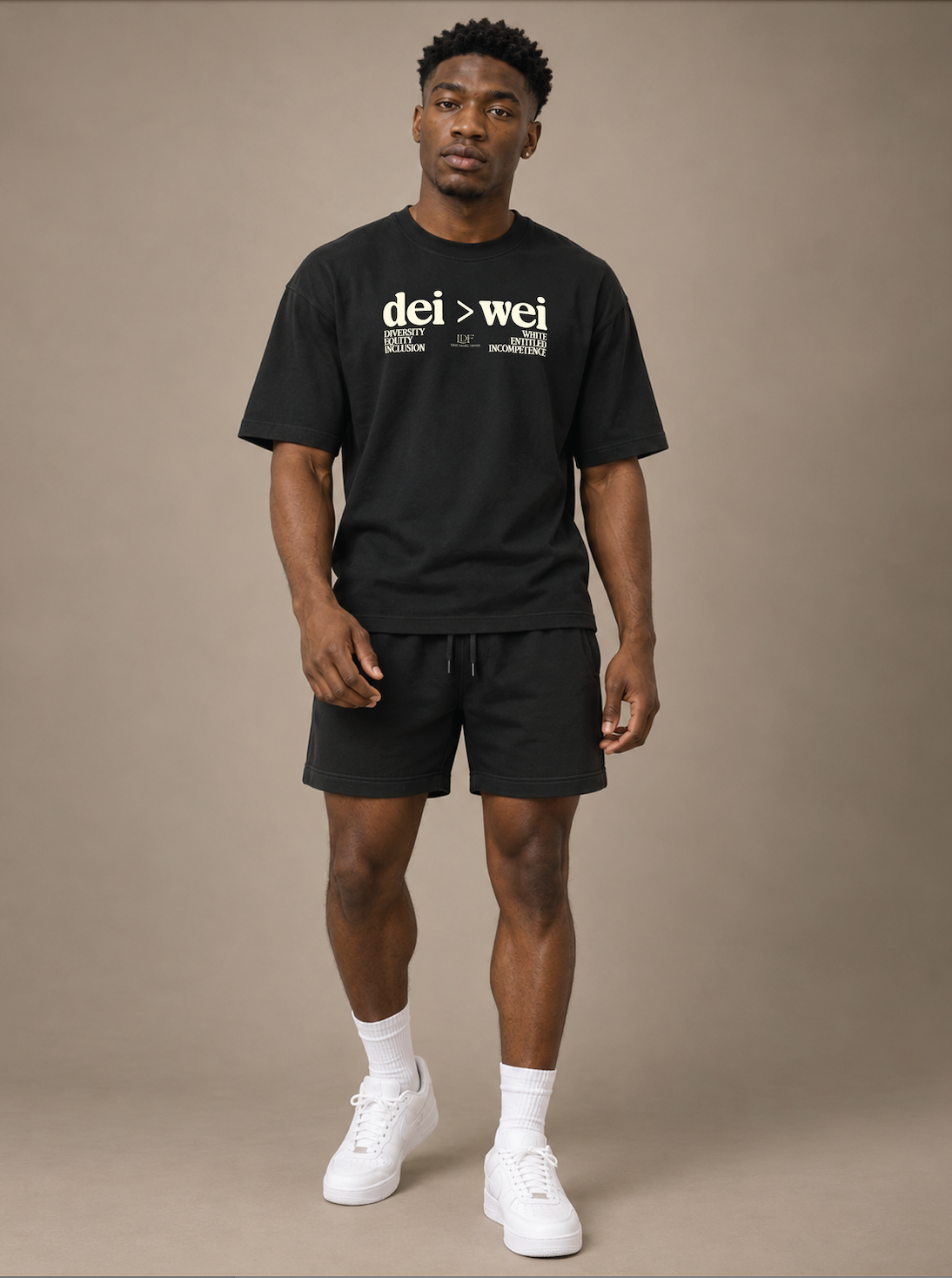 DEI > WEI Unisex Black Tee | Lurie Daniel Favors