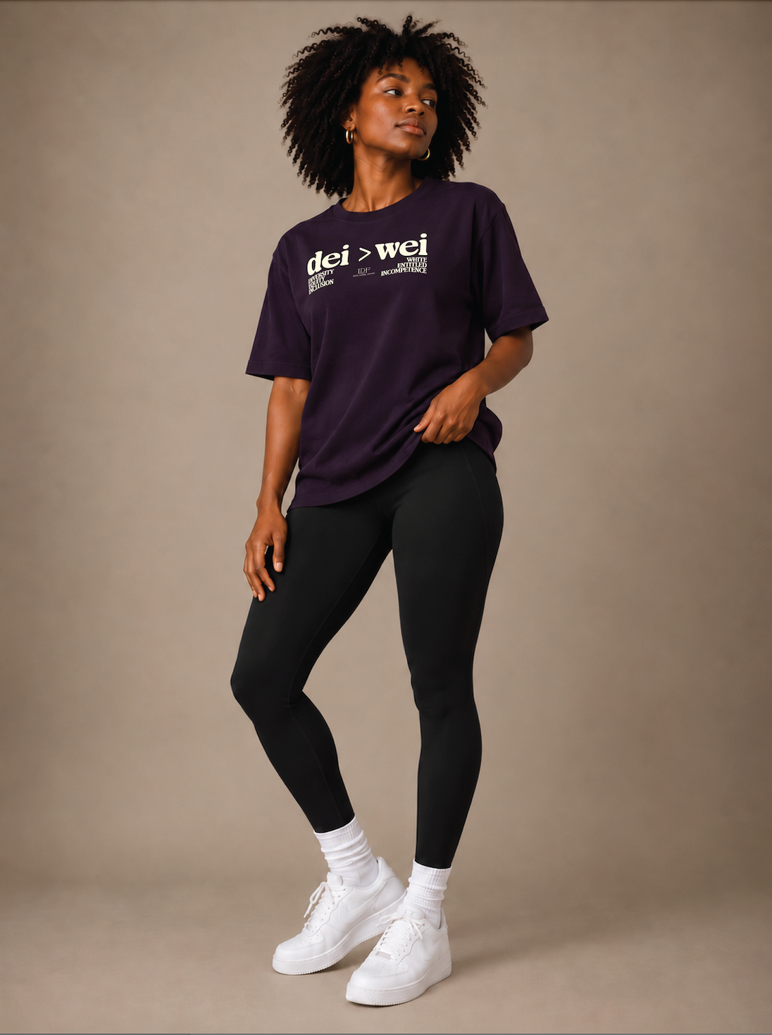 DEI > WEI Unisex Plum Tee | Lurie Daniel Favors