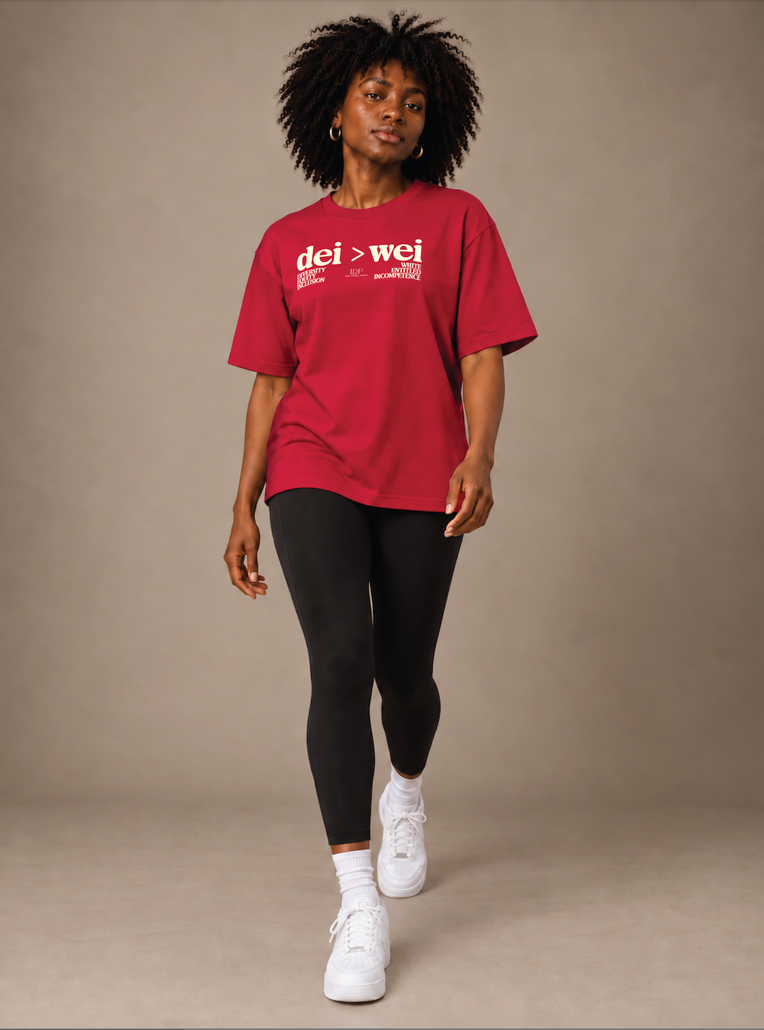 DEI > WEI Unisex Red Tee | Lurie Daniel Favors