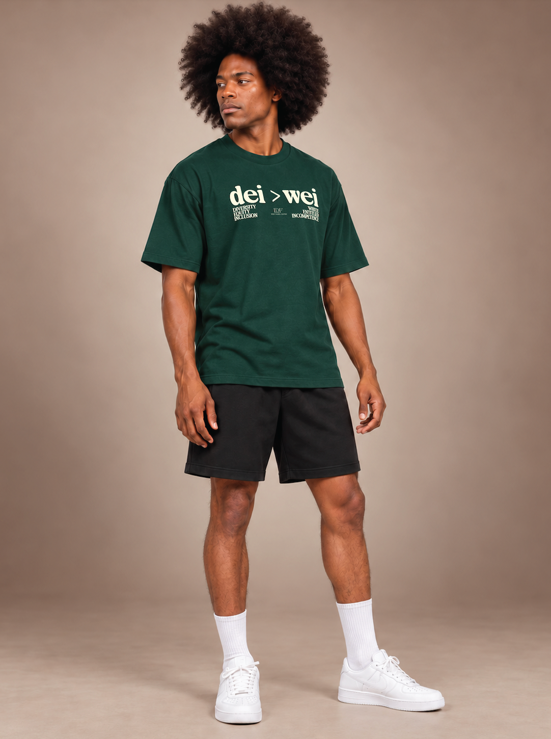 DEI > WEI Unisex Forest Green Tee | Lurie Daniel Favors