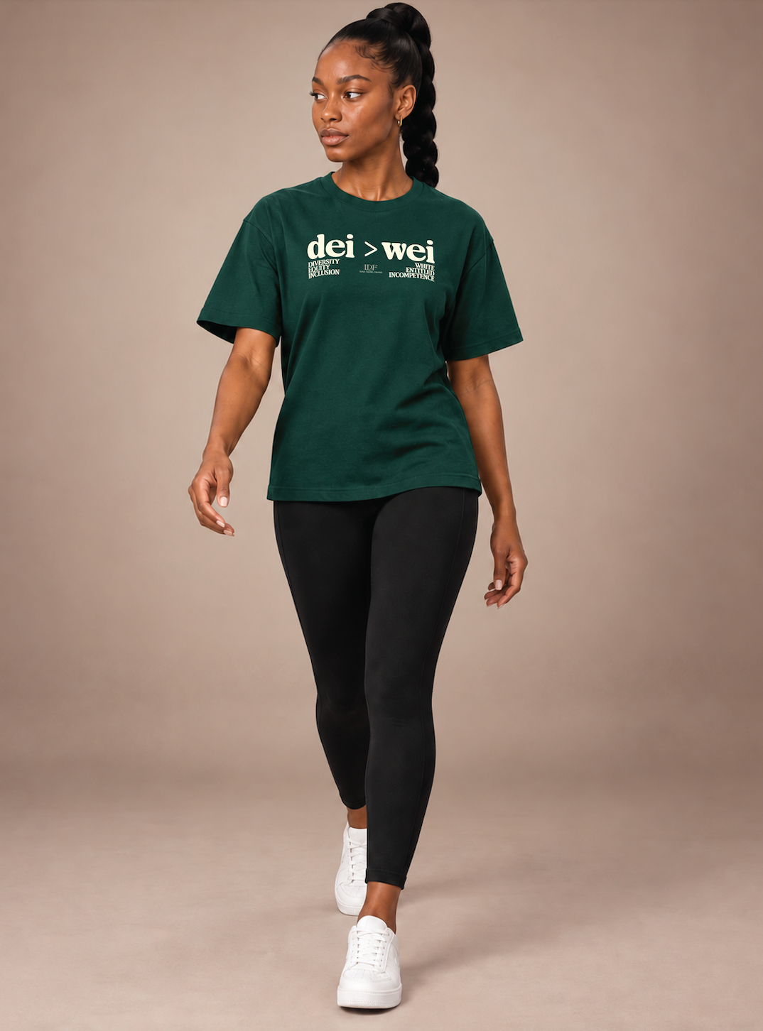 DEI > WEI Unisex Forest Green Tee | Lurie Daniel Favors
