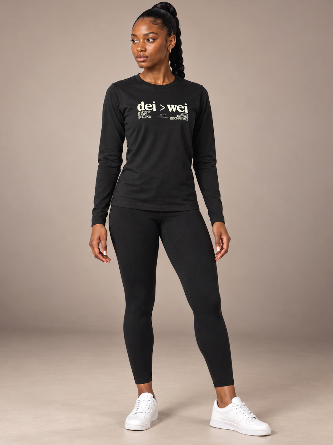 DEI > WEI Unisex Long Sleeve Black Tee | Lurie Daniel Favors