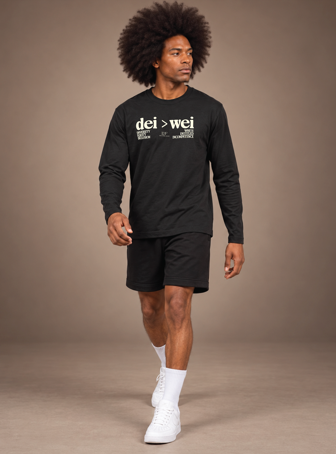 DEI > WEI Unisex Long Sleeve Black Tee | Lurie Daniel Favors