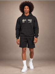 DEI > WEI Unisex Black Hoodie | Lurie Daniel Favors