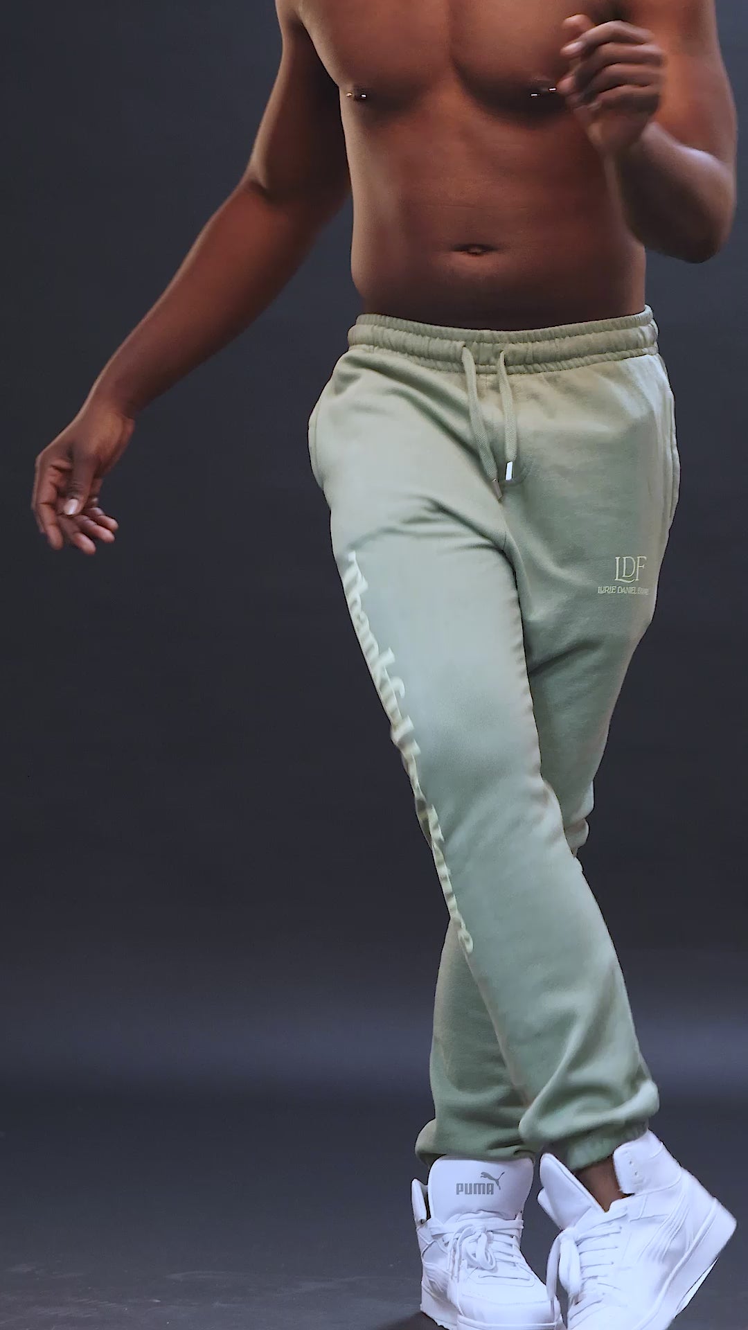 Load video: TBN Sage Vintage Wash Joggers