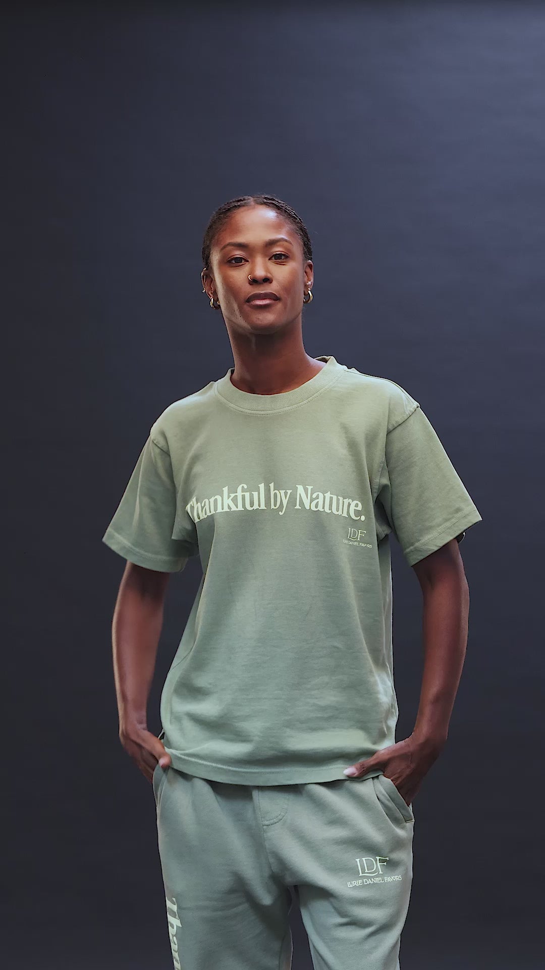 Load video: TBN Sage Vintage Wash Tee