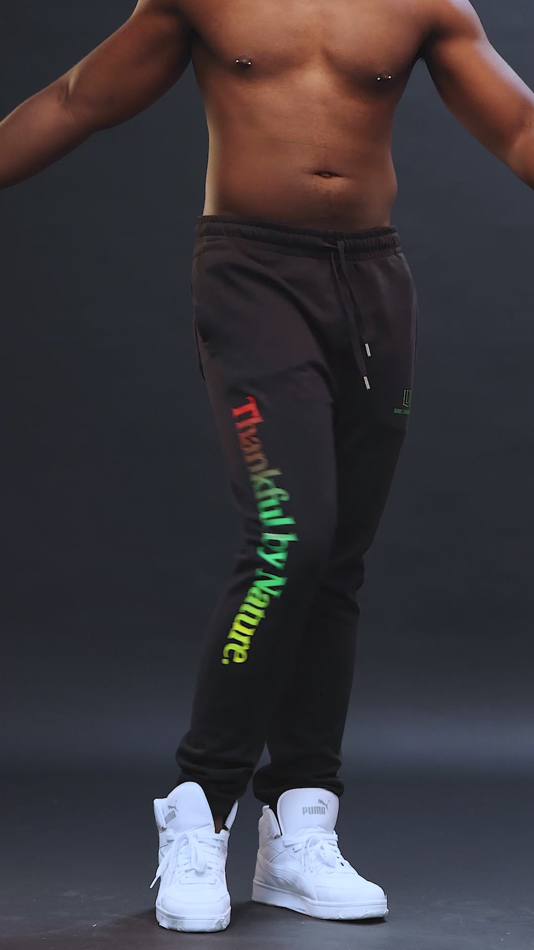 Load video: TBN Black Vintage Wash Joggers