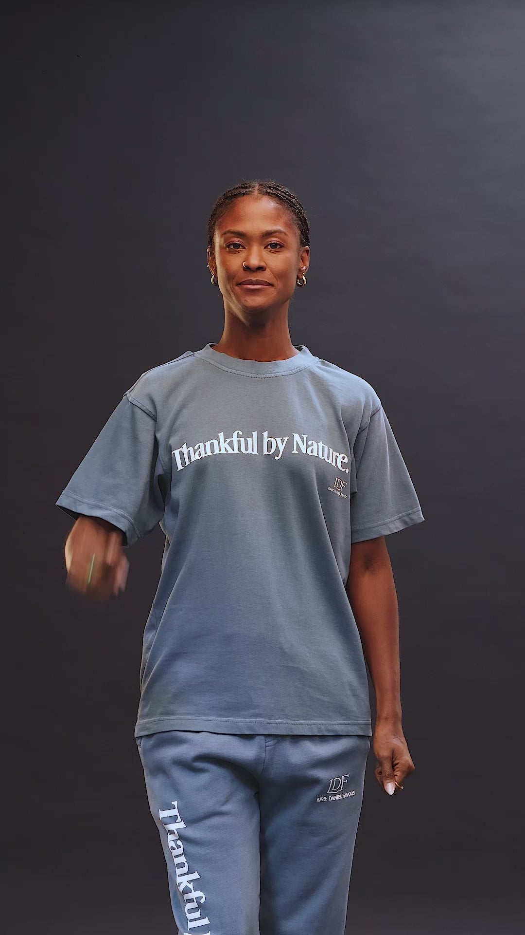 Load video: TBN Blue Vintage Wash Tee